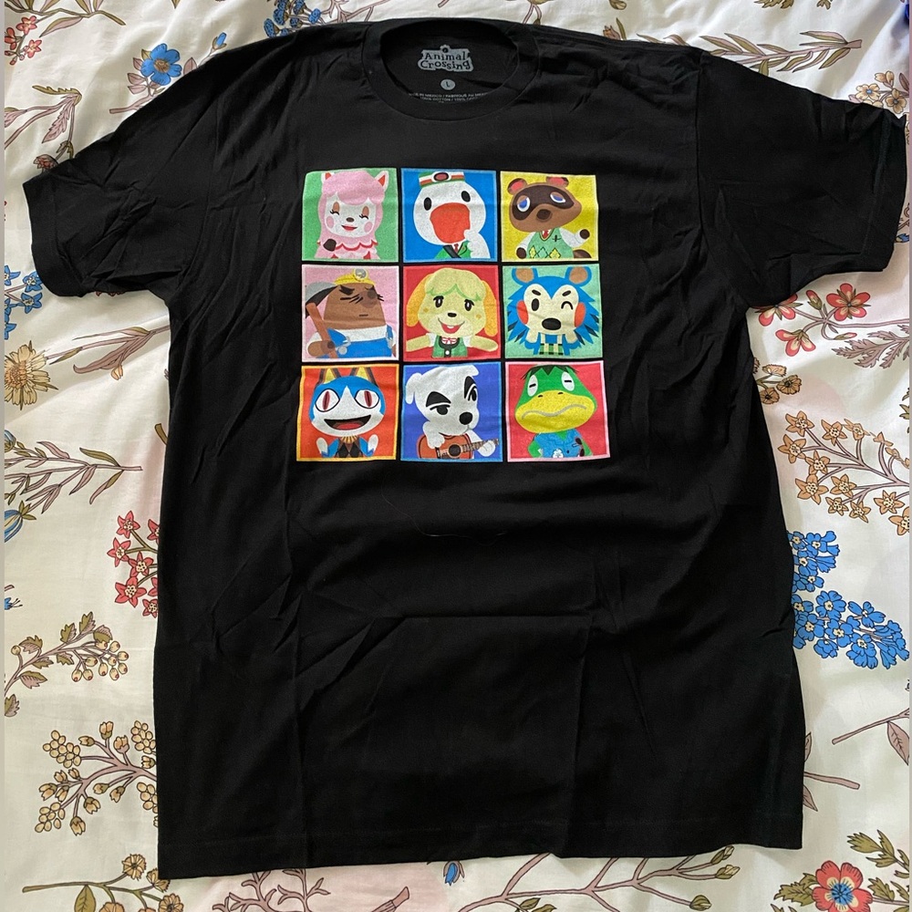 Animal Crossing Black Graphic Tee